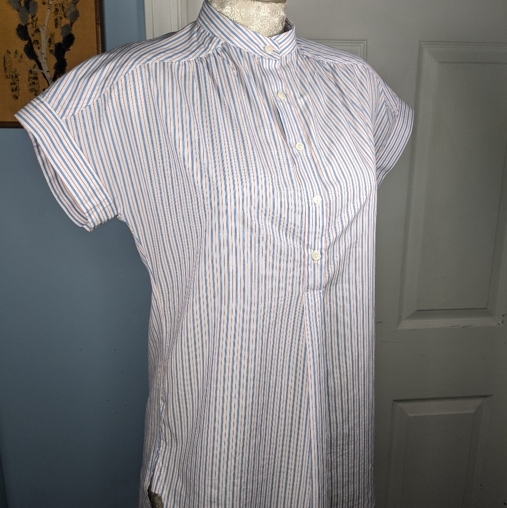 BNWT Sophie Max Button Down Shirt Striped Tunic